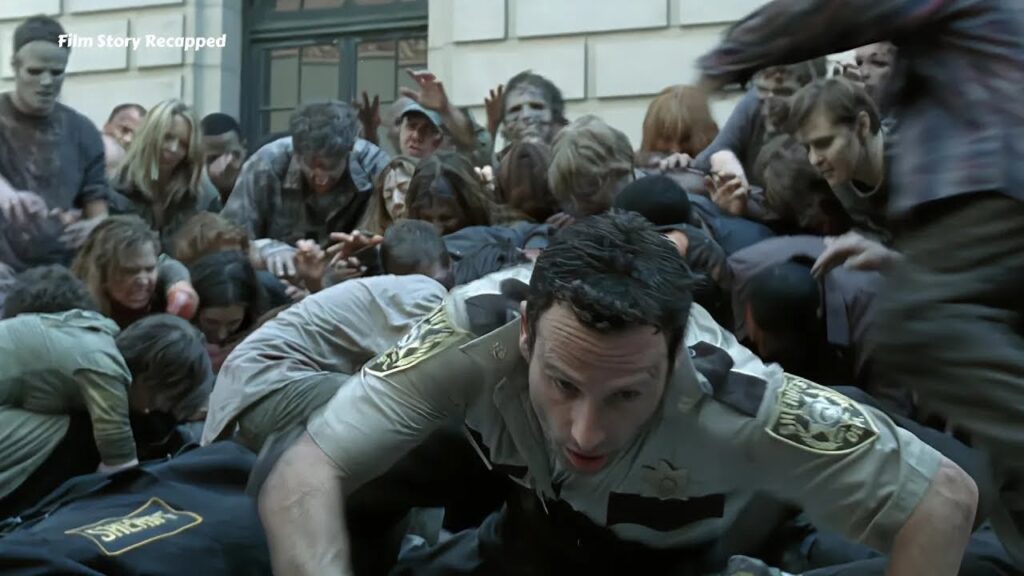 Rick encountered a zombie siege in Atlanta, the critical moment Glenn to the rescue