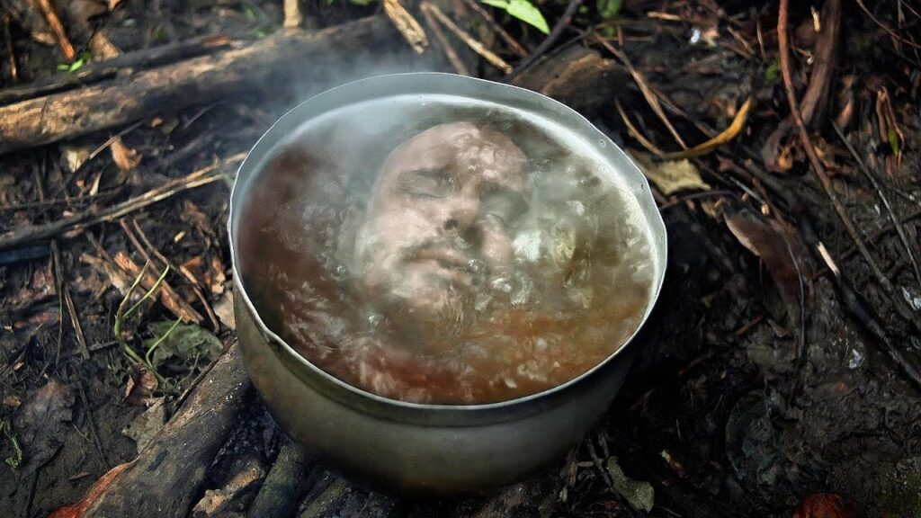 Guide’s Head Boiling in Pot - Vacation Turns Cannibal Nightmar