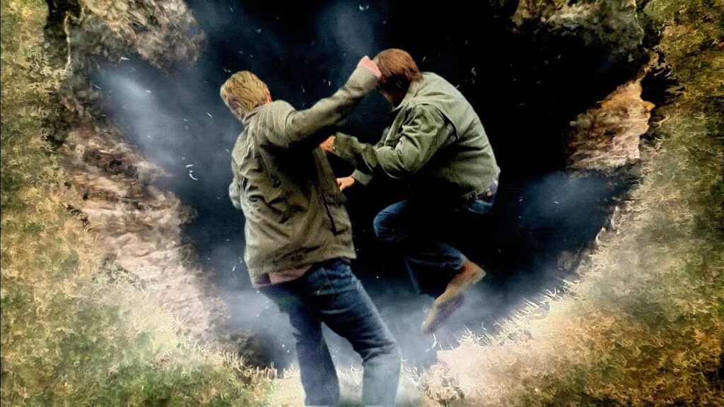 Supernatural S5P7: Sam and Michael Fall Together into the Cage—Sealing Lucifer Forever