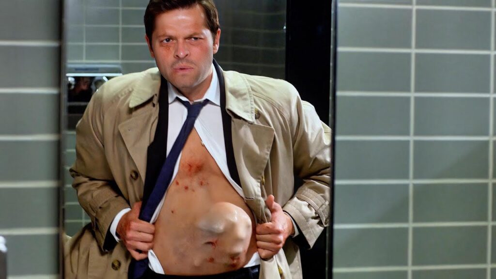 Supernatural S7P1 – Castiel's Body Starts Rotting as the Souls of Purgatory Overwhelm Him