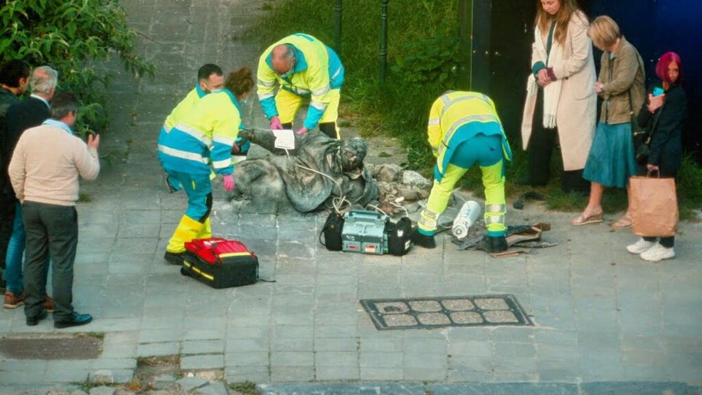 Human Concrete Fusion! Homeless Man Merges With Sidewalk