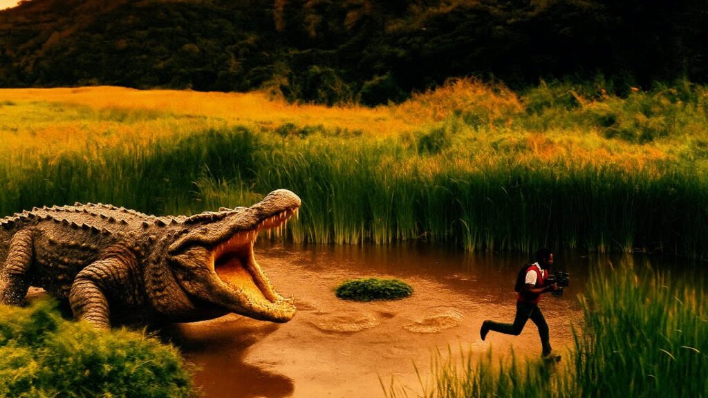 When a reporter films a man-eating crocodile hunt, he becomes the prey in Africa’s deadliest swamp