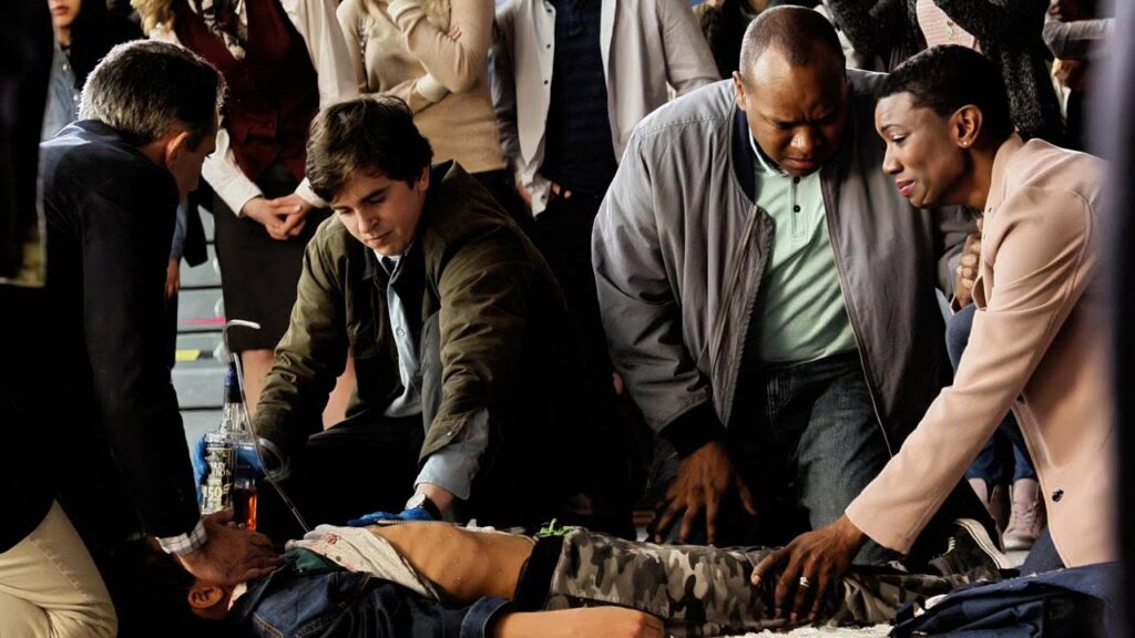 The Good Doctor S1 P1: Shaun Murphy Saves a Boy at the Airport With a Box Cutter and Tubing.