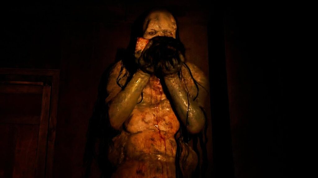 The head-eating monster is an illusion covering a shaman's family massacre revenge plot.