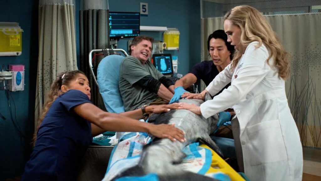 The Good Doctor S3P1 Fisherman Impaled By Giant Swordfish And It Explodes Inside MRI