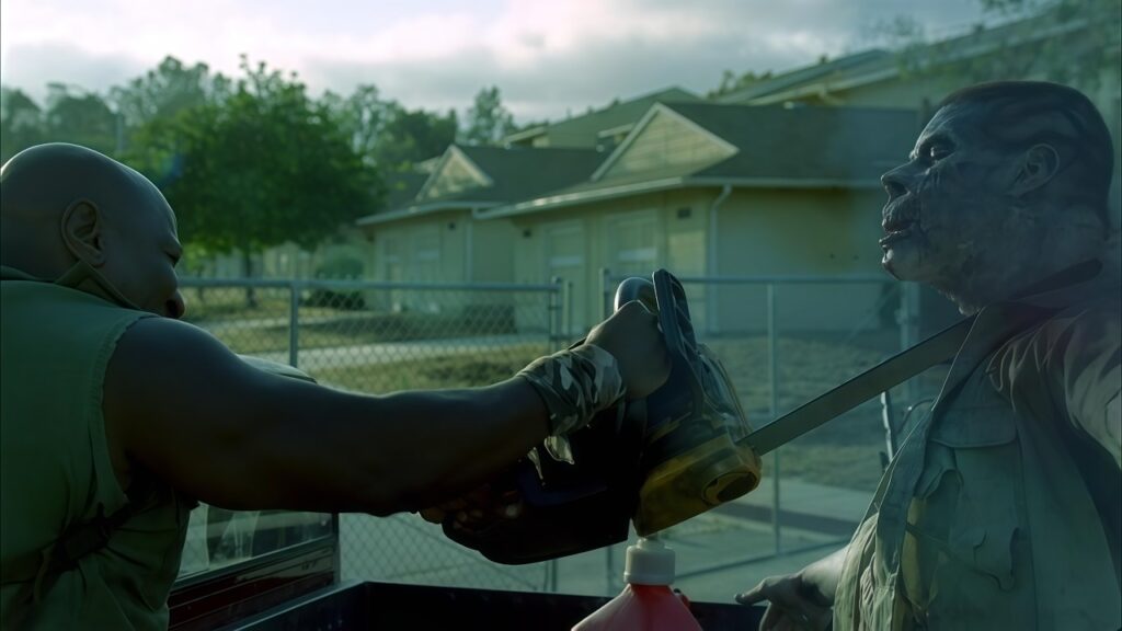 Bullets Didn't Work On The Giant Zombie, So He Used A CHAINSAW Instead